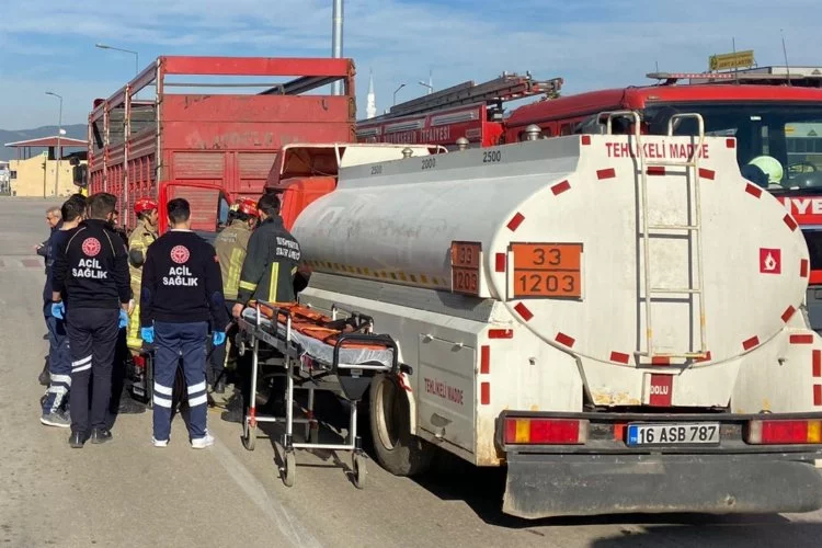 Yakıt tankeri kamyona çarptı: Bursa'da can pazarı